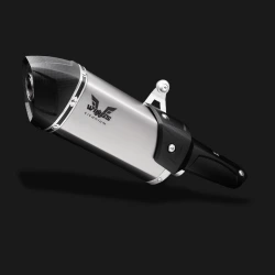 Natural titanium exhaust with matte carbon